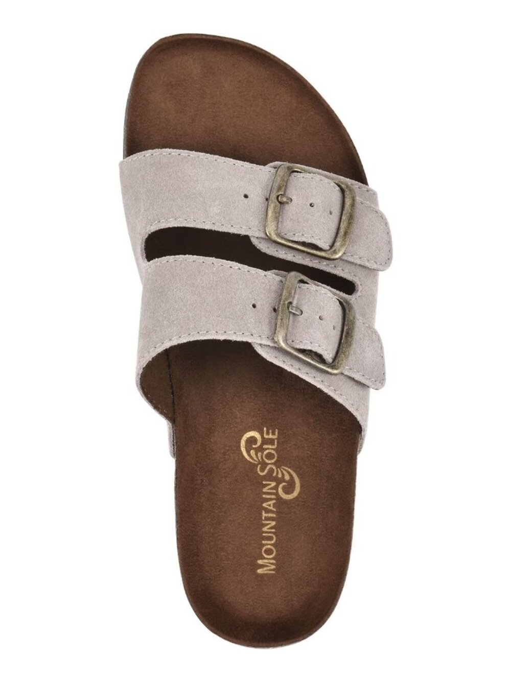 Mountain Sole Women's Double Buckle Leather Sandal Size 10